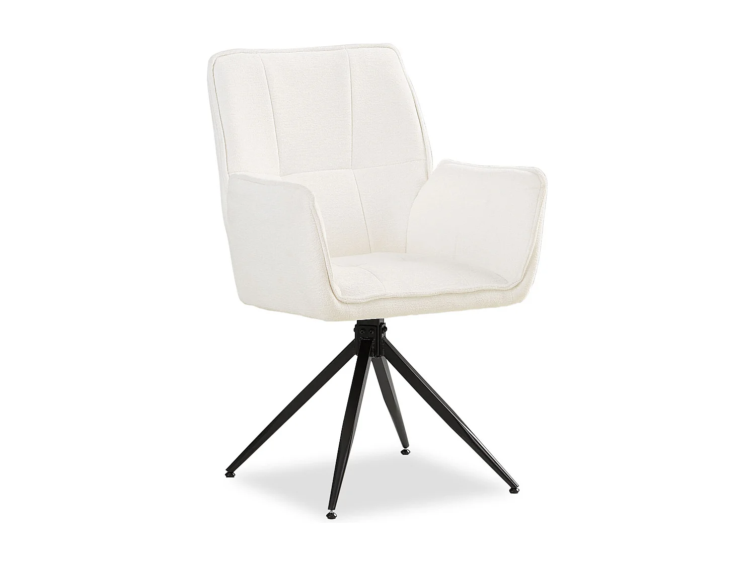 Chaise de salle à manger 61x92,5x57,5 cm blanche