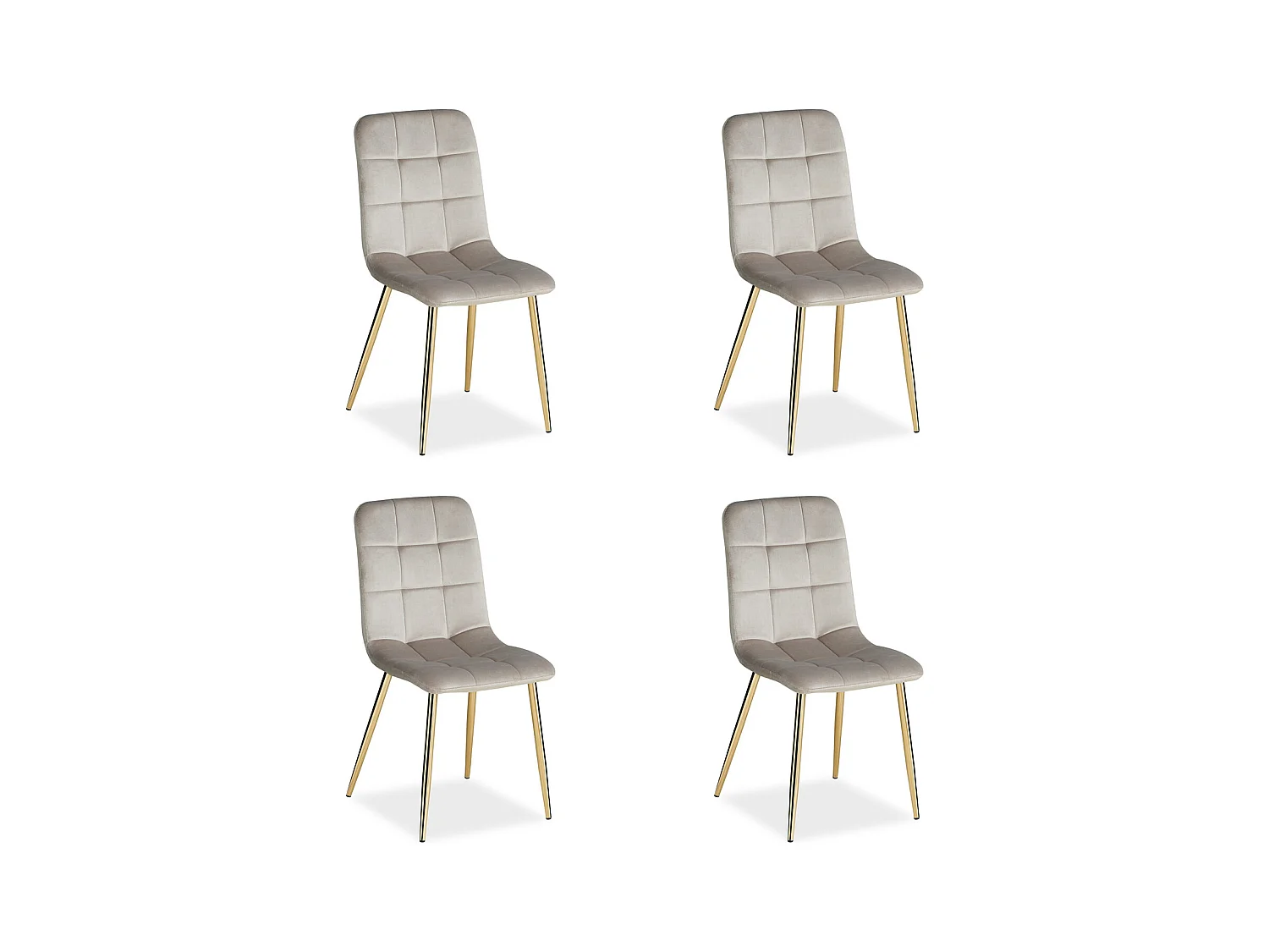 Esszimmerstuhl 43,5x88x50 cm Beige Eames