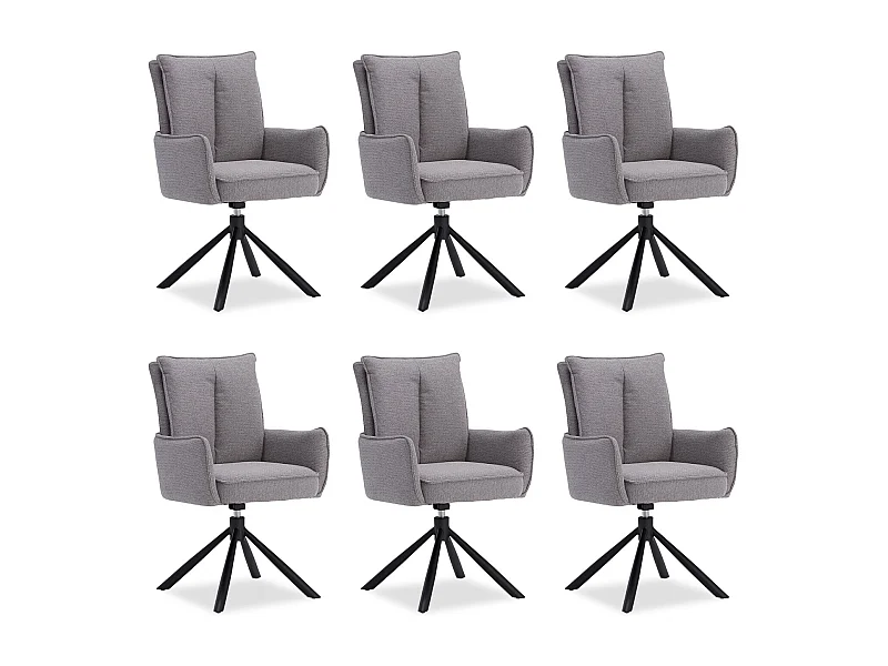 Ensemble de chaises de salle à manger 59x93.5x64 cm Gris Chaises Eames