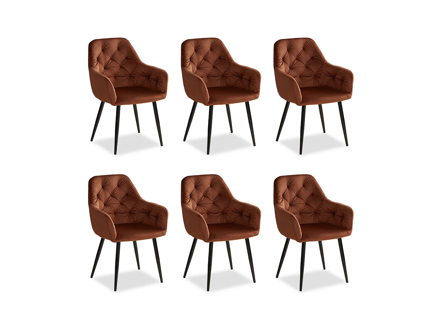 Chaise de salle à manger 59x88x62,5 cm marron Eames