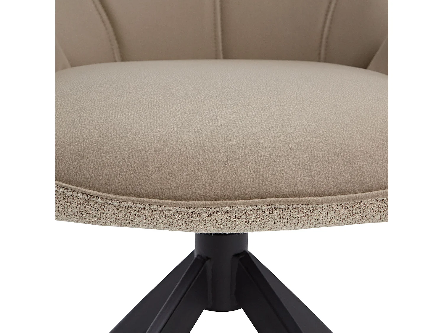 Conjunto de Cadeiras de Jantar 60x90x59 cm Bege Moderno Cadeiras Ovo Couro Bouclé