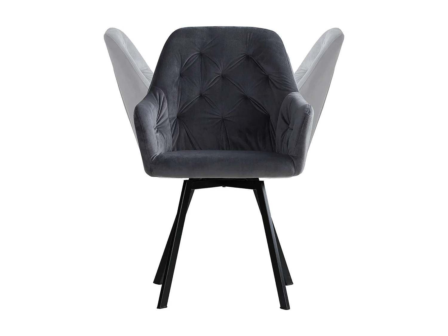 Esszimmerstuhl-Set 59x87,5x65 cm Grau Eames Stühle