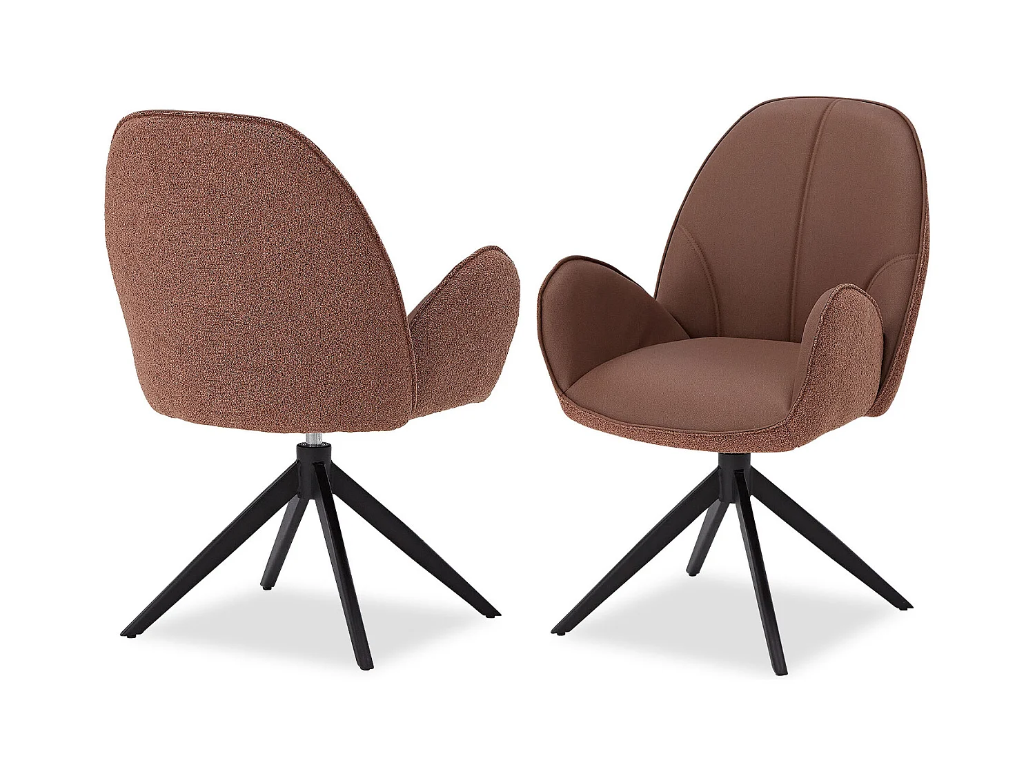 Esszimmerstuhl Set 60x90x59 cm Braun Eames Stühle