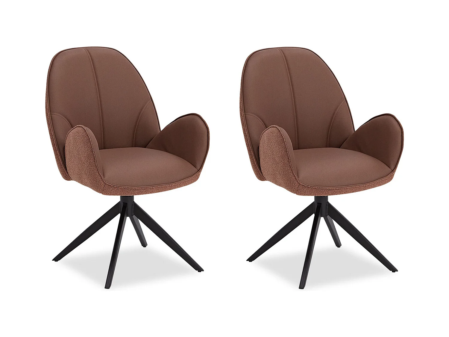 Ensemble de Chaises de Salle à Manger 60x90x59 cm Marron Chaises Eames