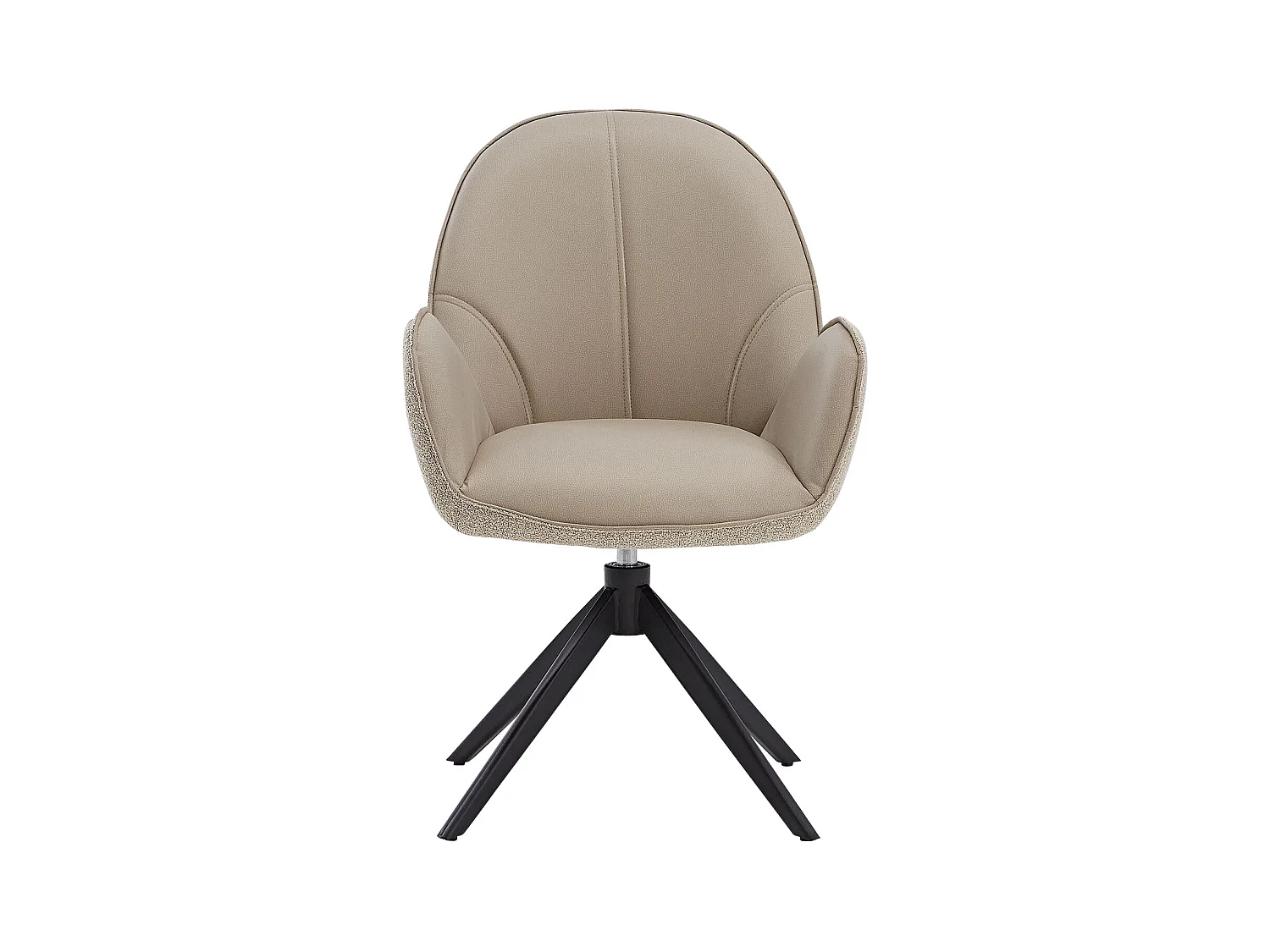 Esszimmerstuhl 60x90x59 cm Beige Moderner Eierstuhl Bouclé Leder