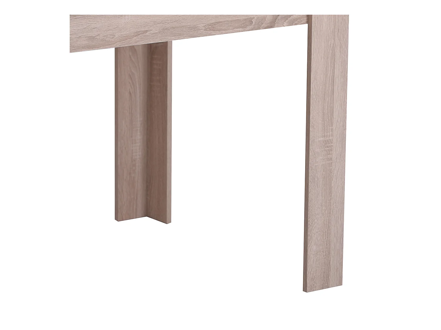 Esstisch 135x80x75 cm weiß braun