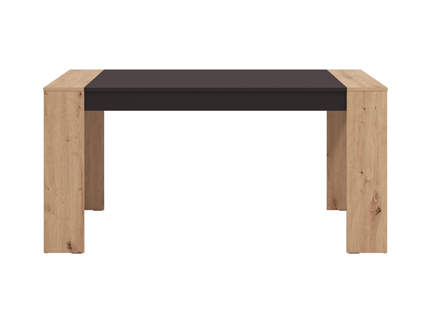 Table à manger 154x90x75 cm naturel noir