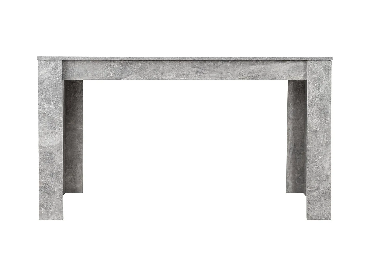 Table à manger 135x80x75 cm gris blanc