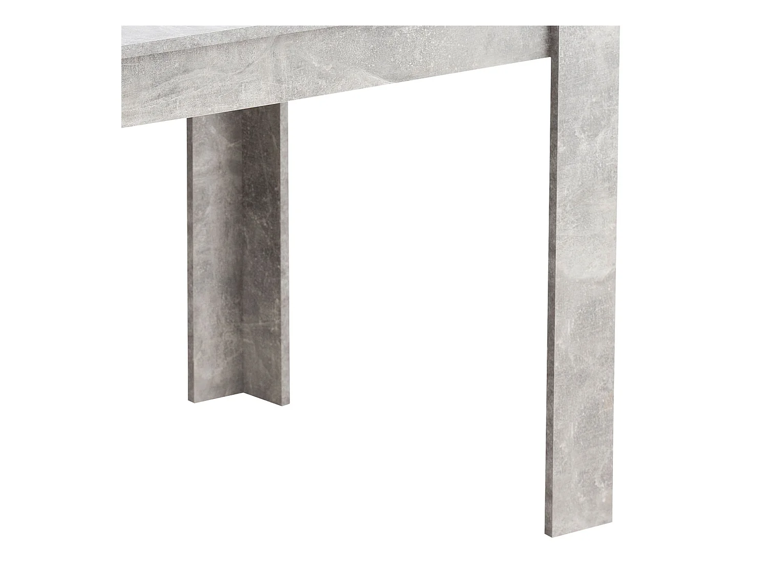 Esstisch 135x80x75 cm grau weiß