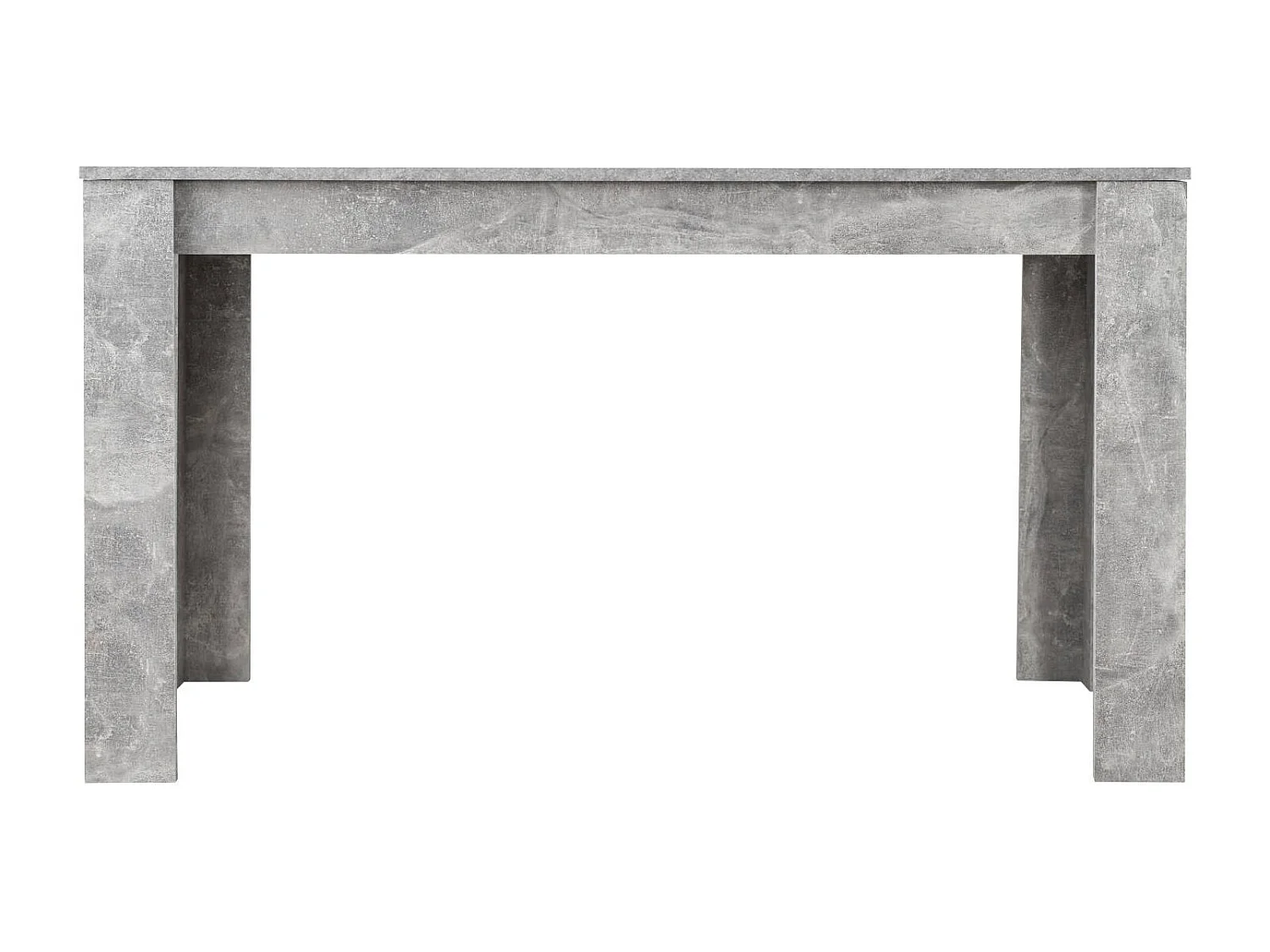 Esstisch 135x80x75 cm grau weiß