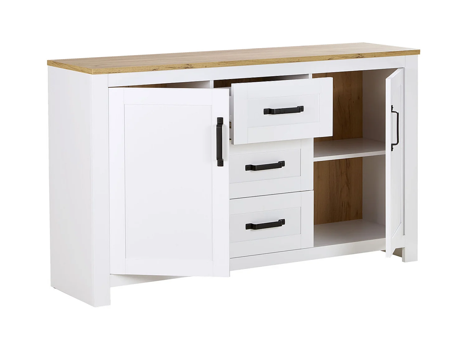Commode 150x89.5x41 cm blanche