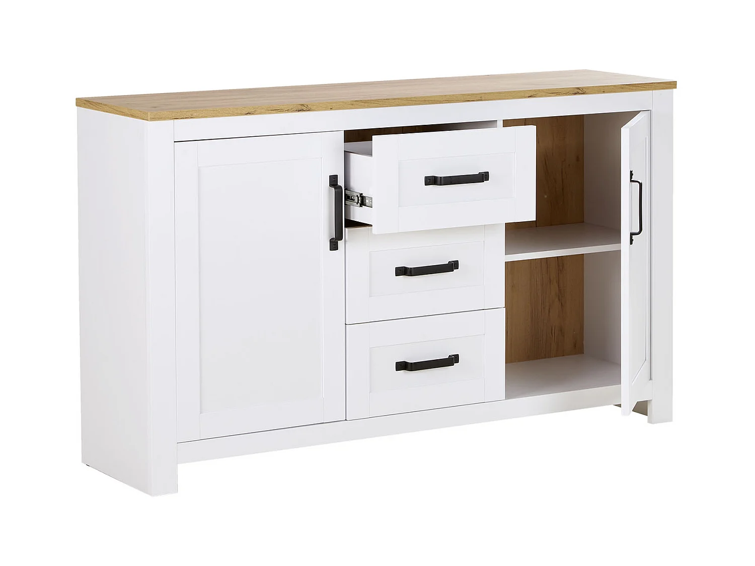 Commode 150x89.5x41 cm blanche