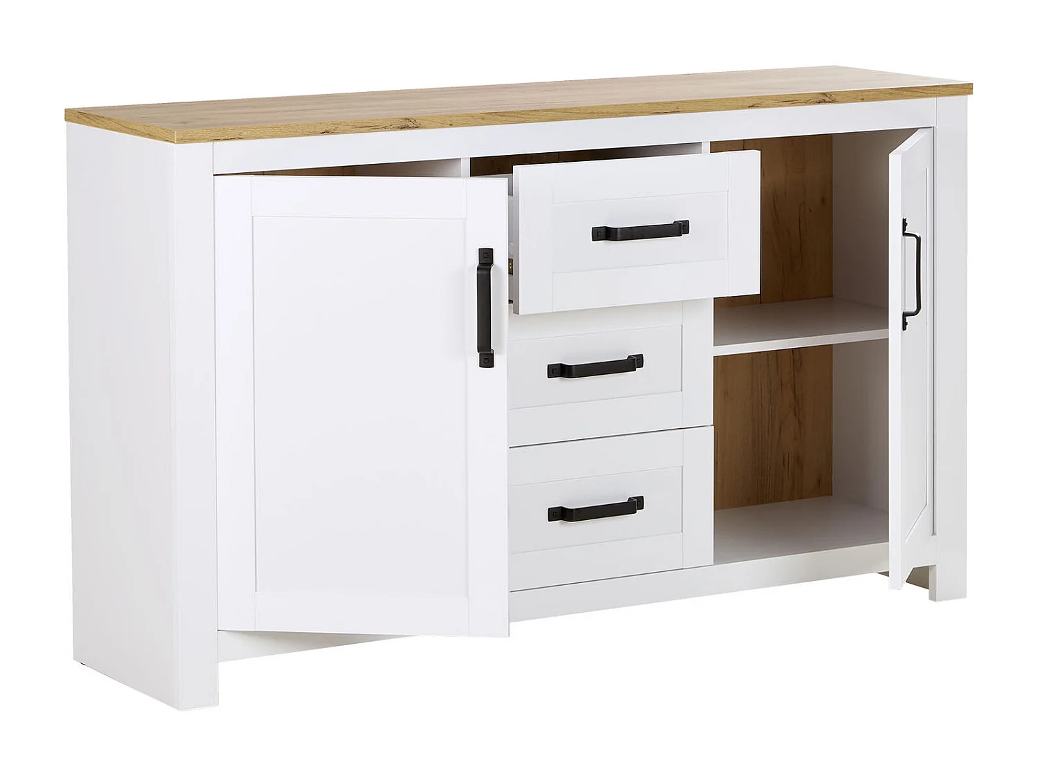 Cómoda 150x89,5x41 cm blanca