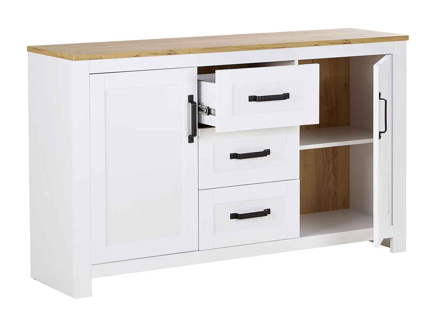 Cómoda 150x89,5x41 cm blanca