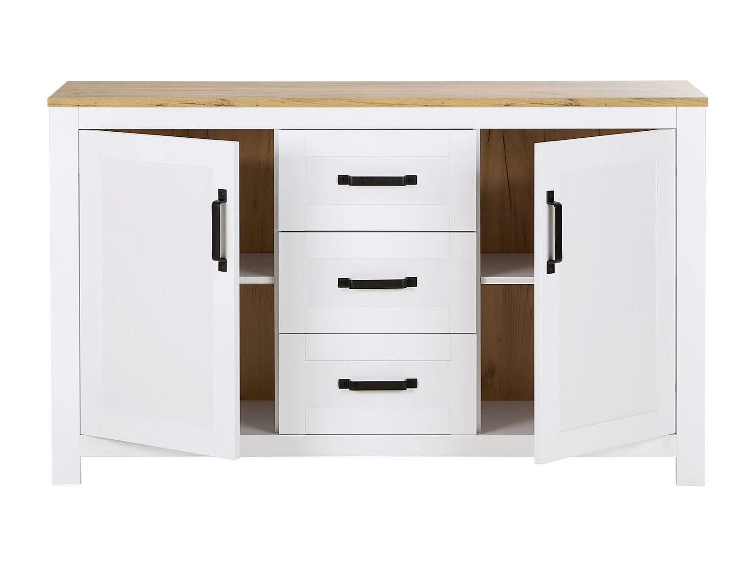 Cómoda 150x89,5x41 cm blanca