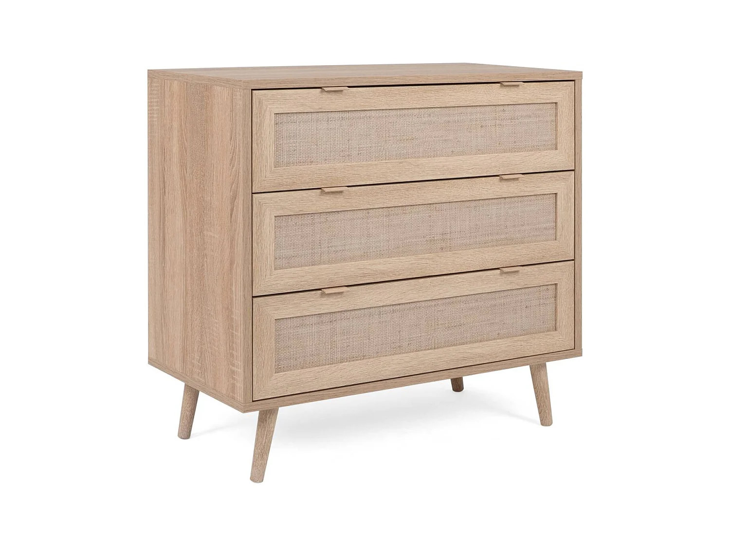 Dressoir 80x80x40 cm bruin Rafia