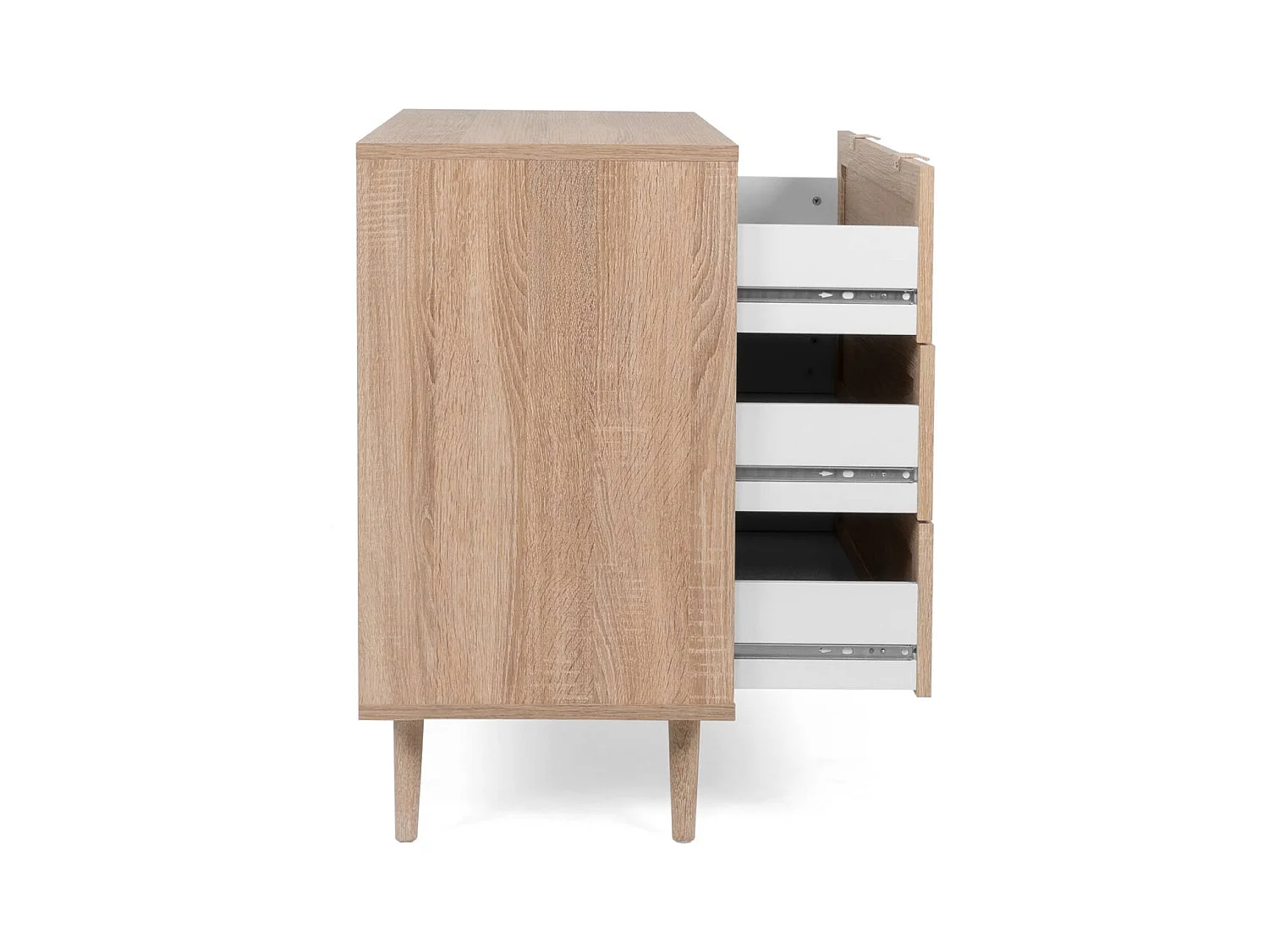 Dressoir 80x80x40 cm bruin Rafia