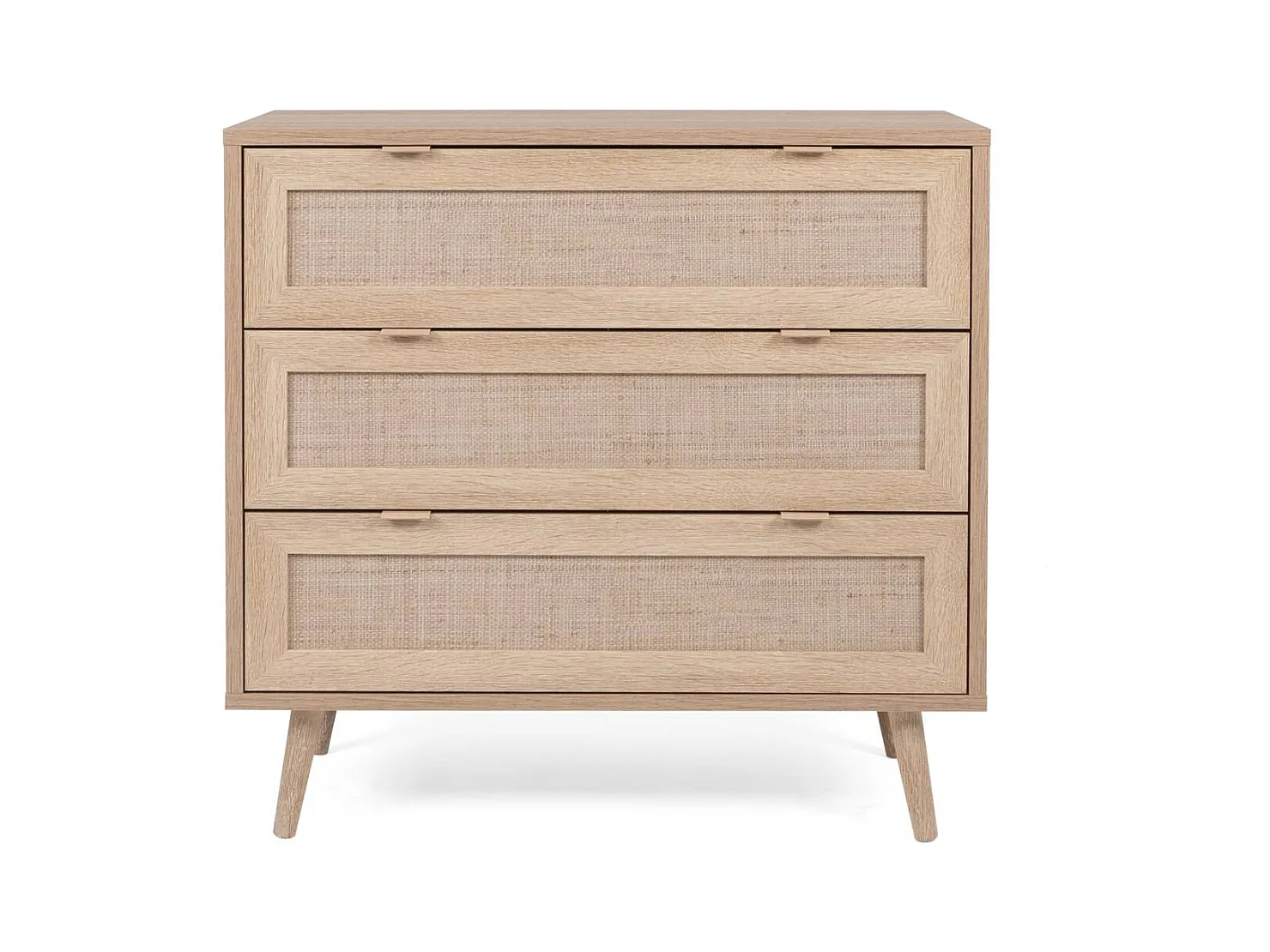 Dressoir 80x80x40 cm bruin Rafia