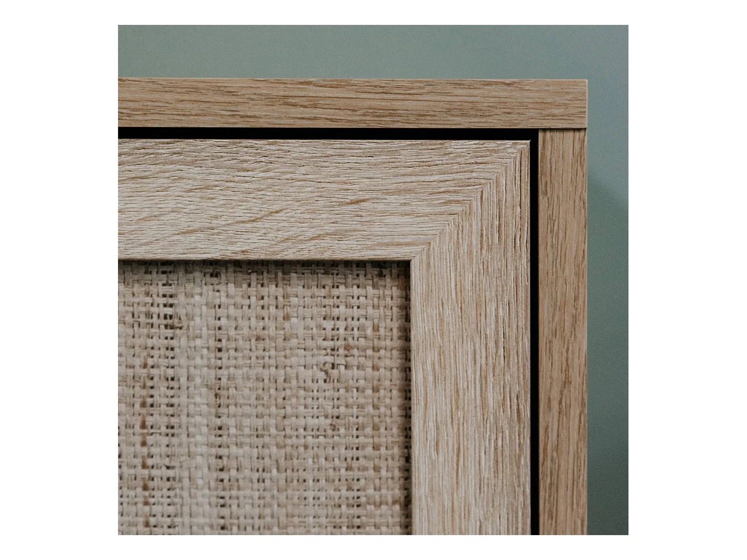 Dressoir 80x80x40 cm bruin Rafia