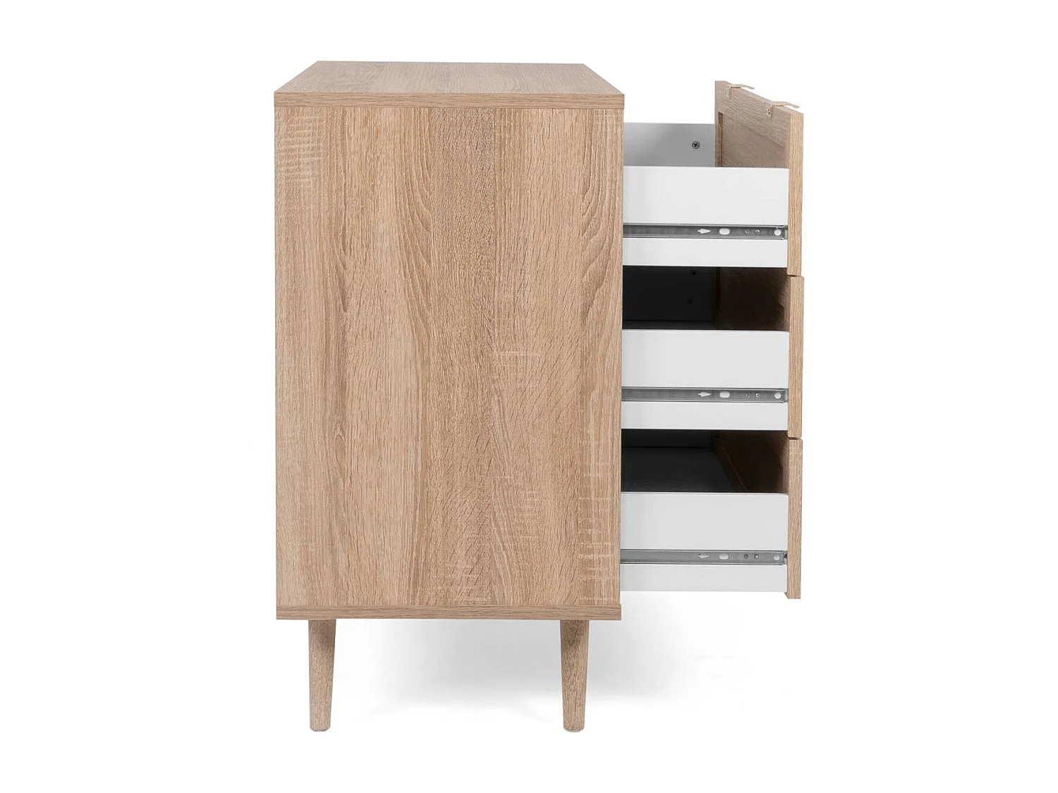 Komoda 80x80x40 cm brązowa Rafia