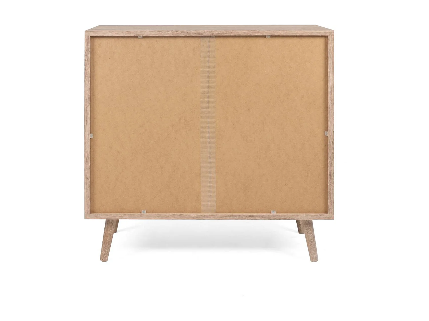 Komoda 80x80x40 cm brązowa Rafia