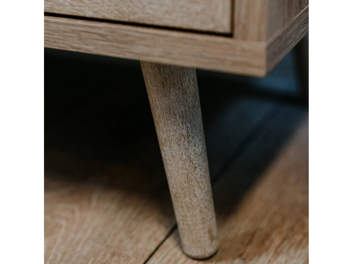 Komoda 80x80x40 cm brązowa Rafia