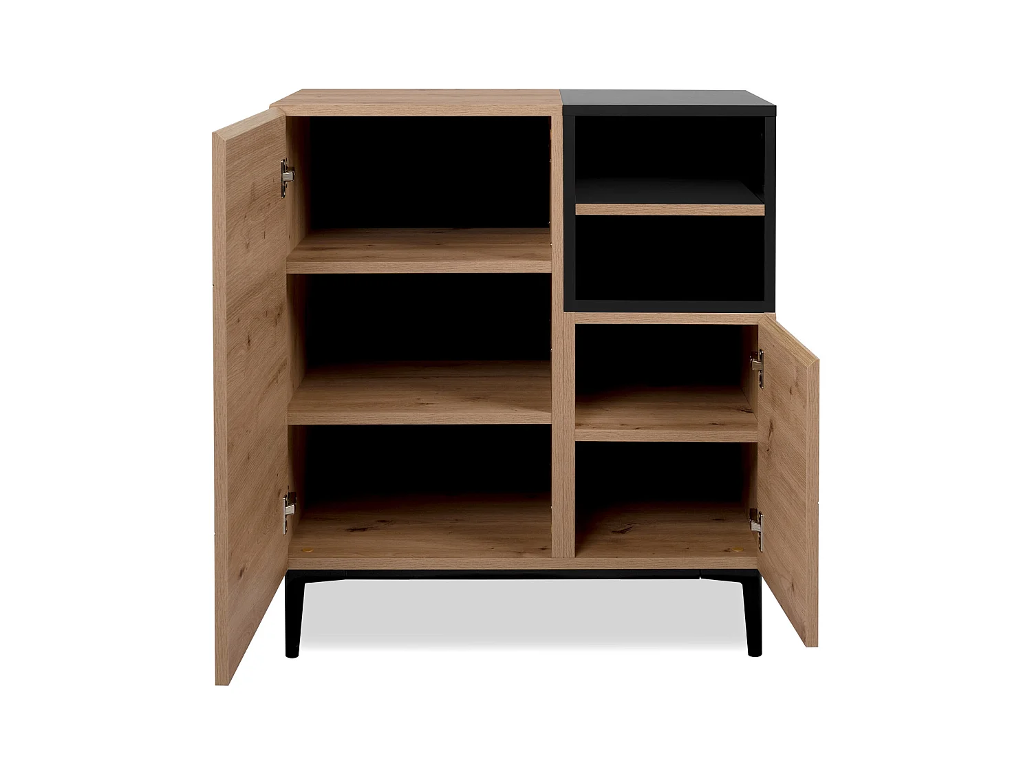 Buffet 80x40x90 cm marron noir