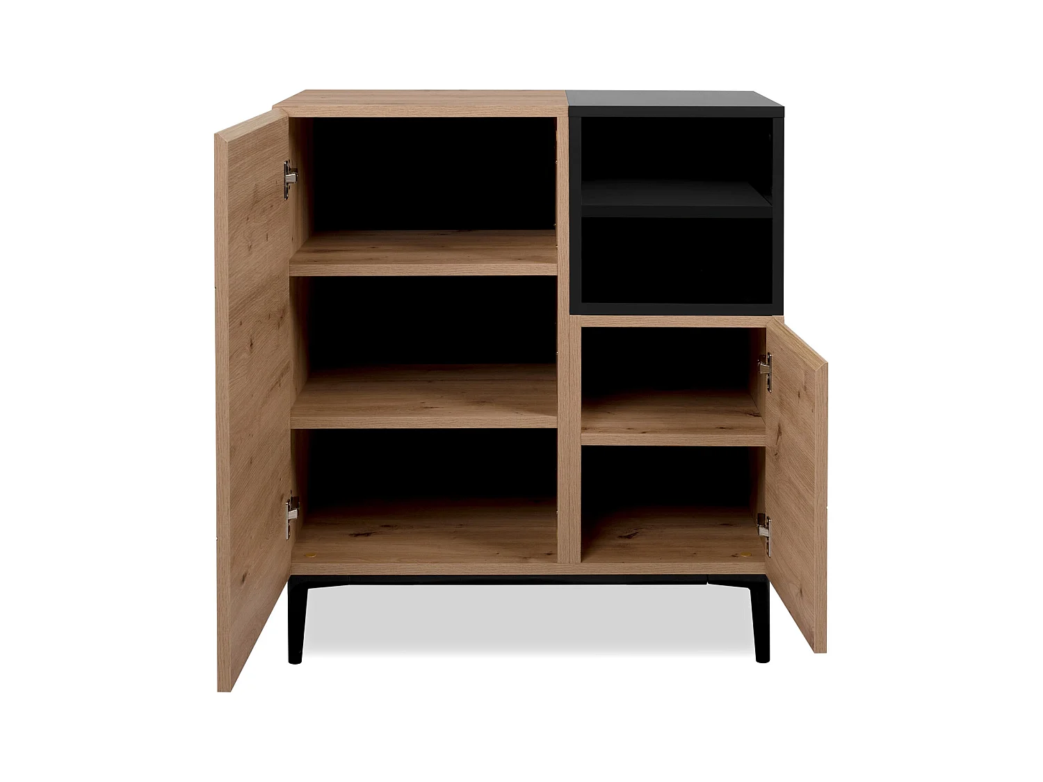 Buffet 80x40x90 cm marron noir