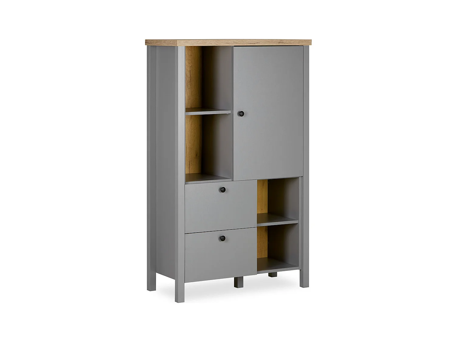 Buffet 85x139x38 cm Gris
