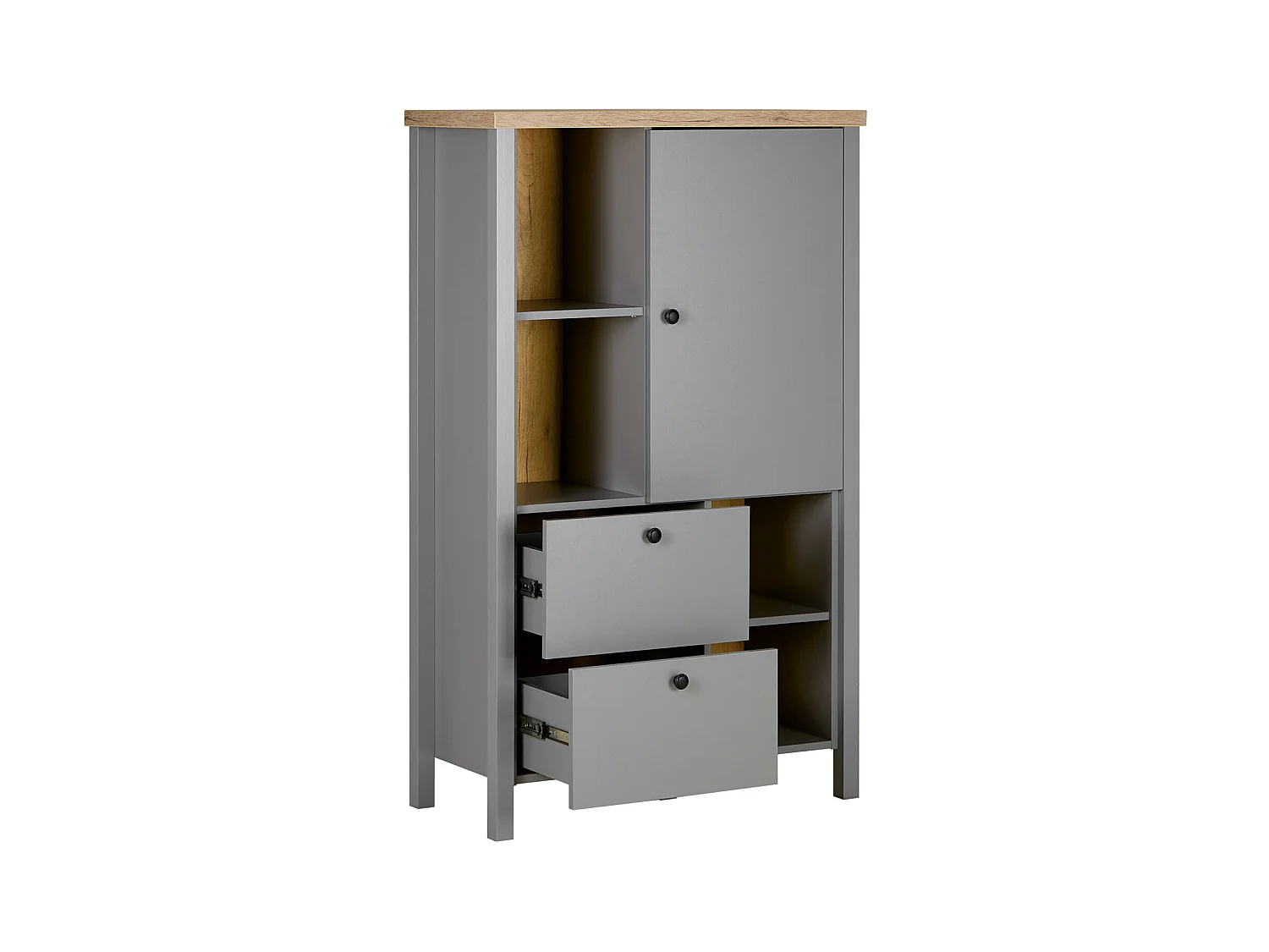 Buffet 85x139x38 cm Gris
