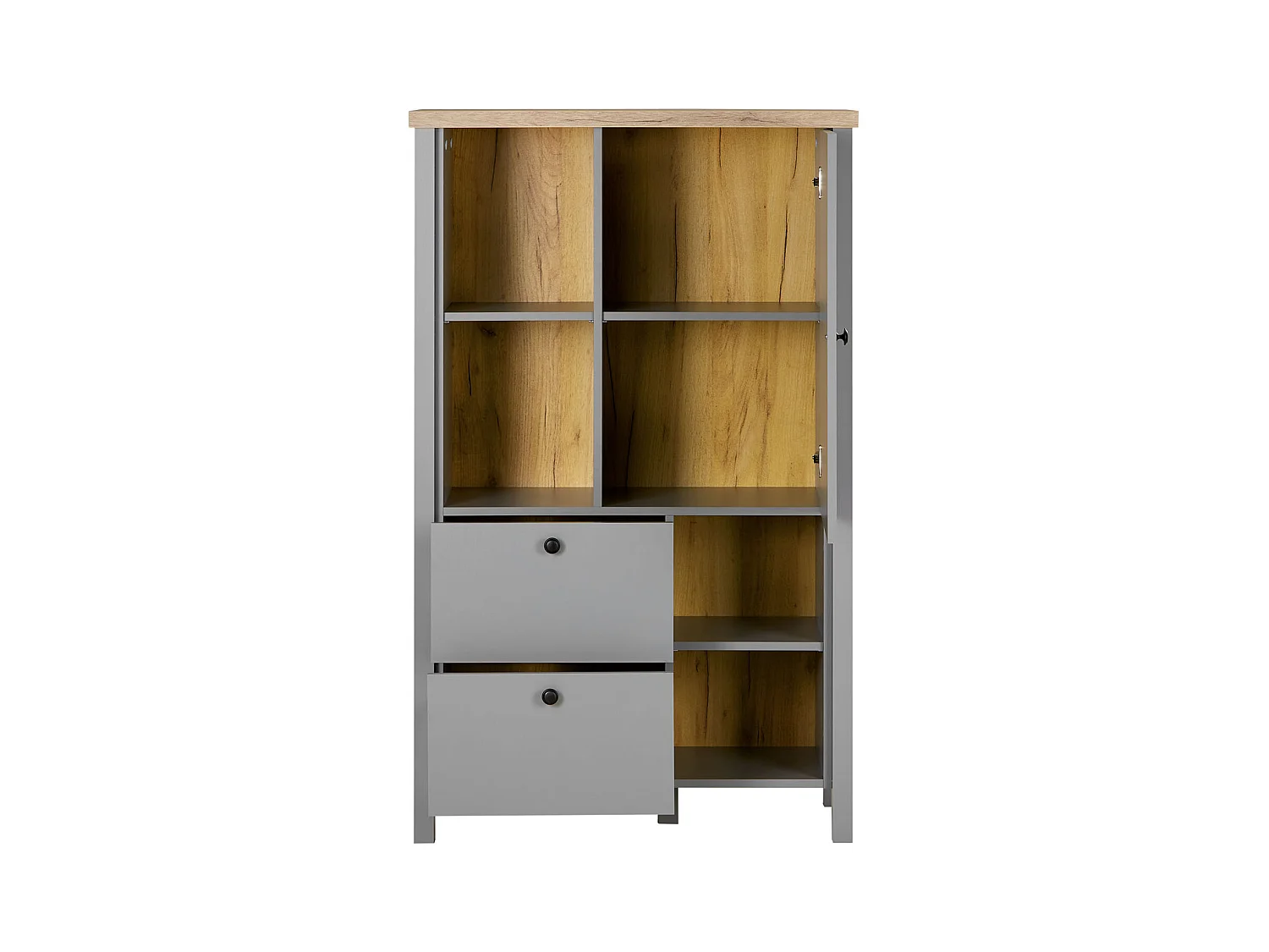 Buffet 85x139x38 cm Gris