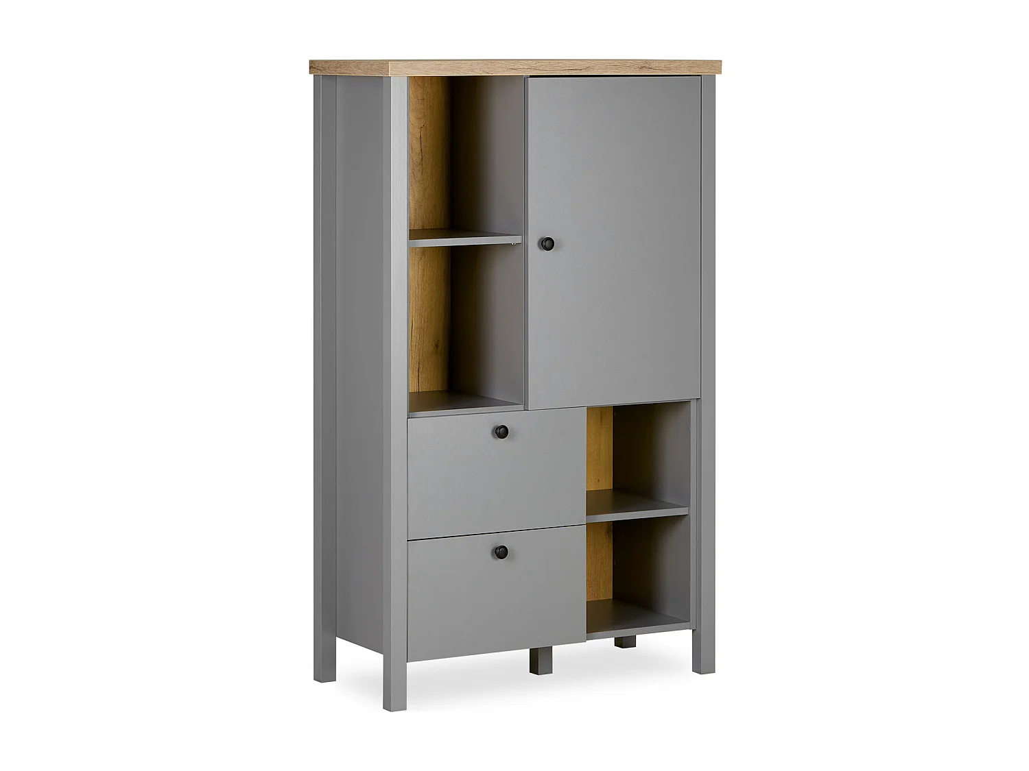 Sideboard 85x139x38 cm Grau