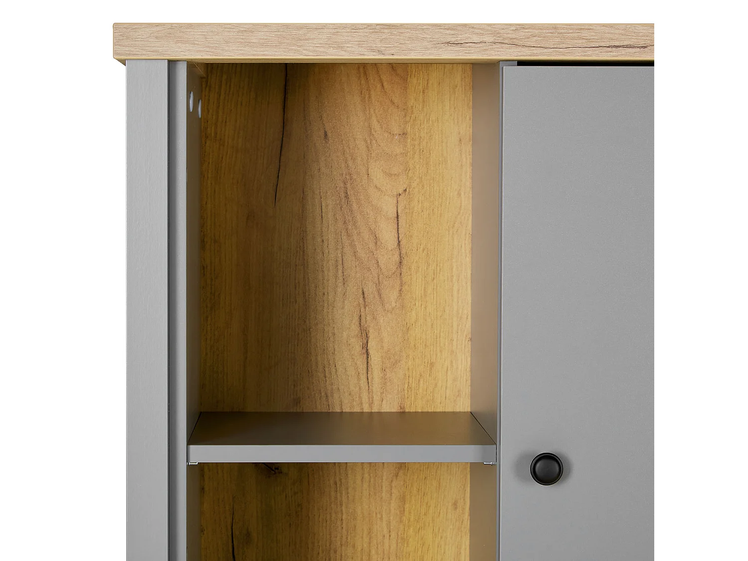 Sideboard 85x139x38 cm Grau