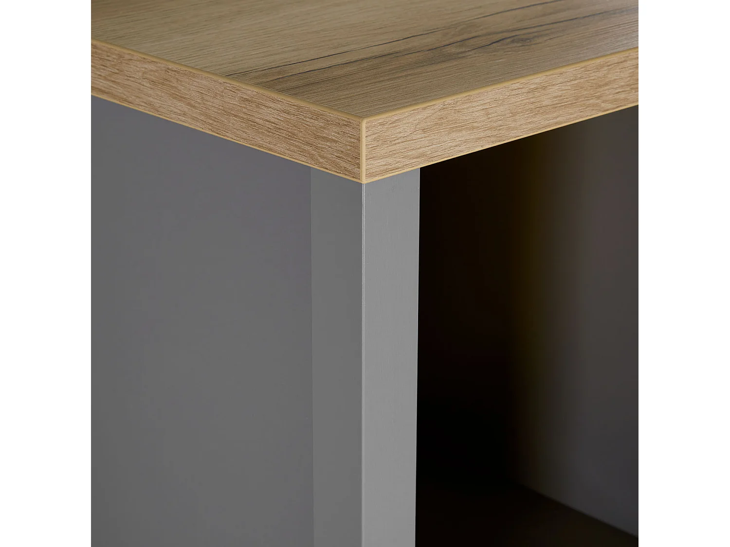 Sideboard 85x139x38 cm Grau