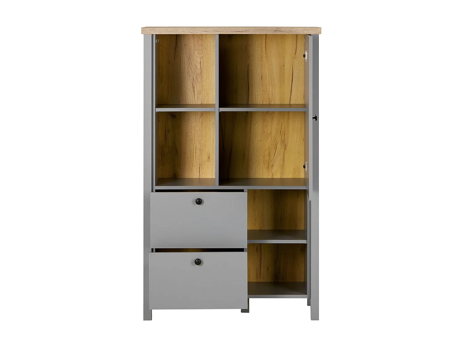 Sideboard 85x139x38 cm Grau