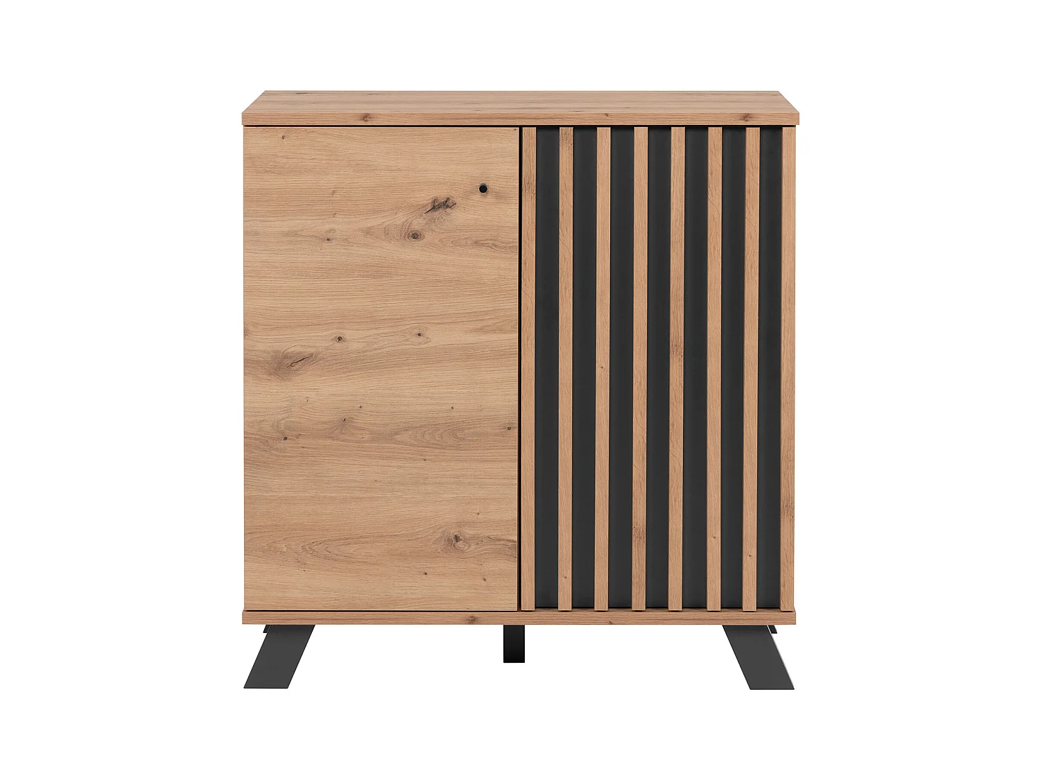 Dressoir 80x85x40 cm Eikenhout Industrieel Design