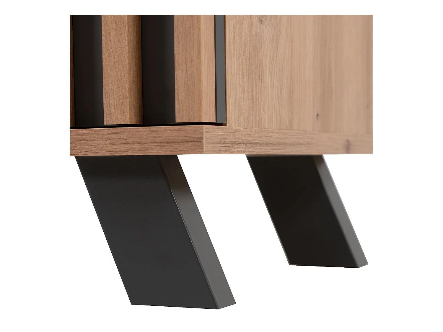 Dressoir 80x85x40 cm Eikenhout Industrieel Design