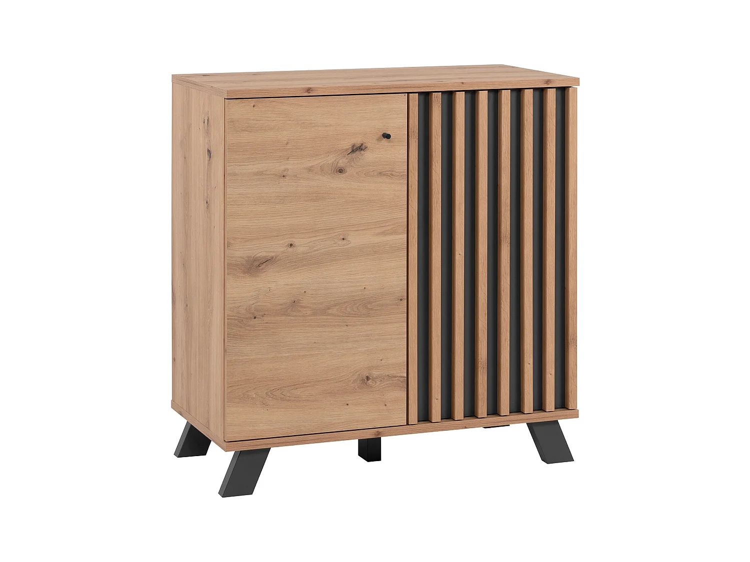 Dressoir 80x85x40 cm Eikenhout Industrieel Design