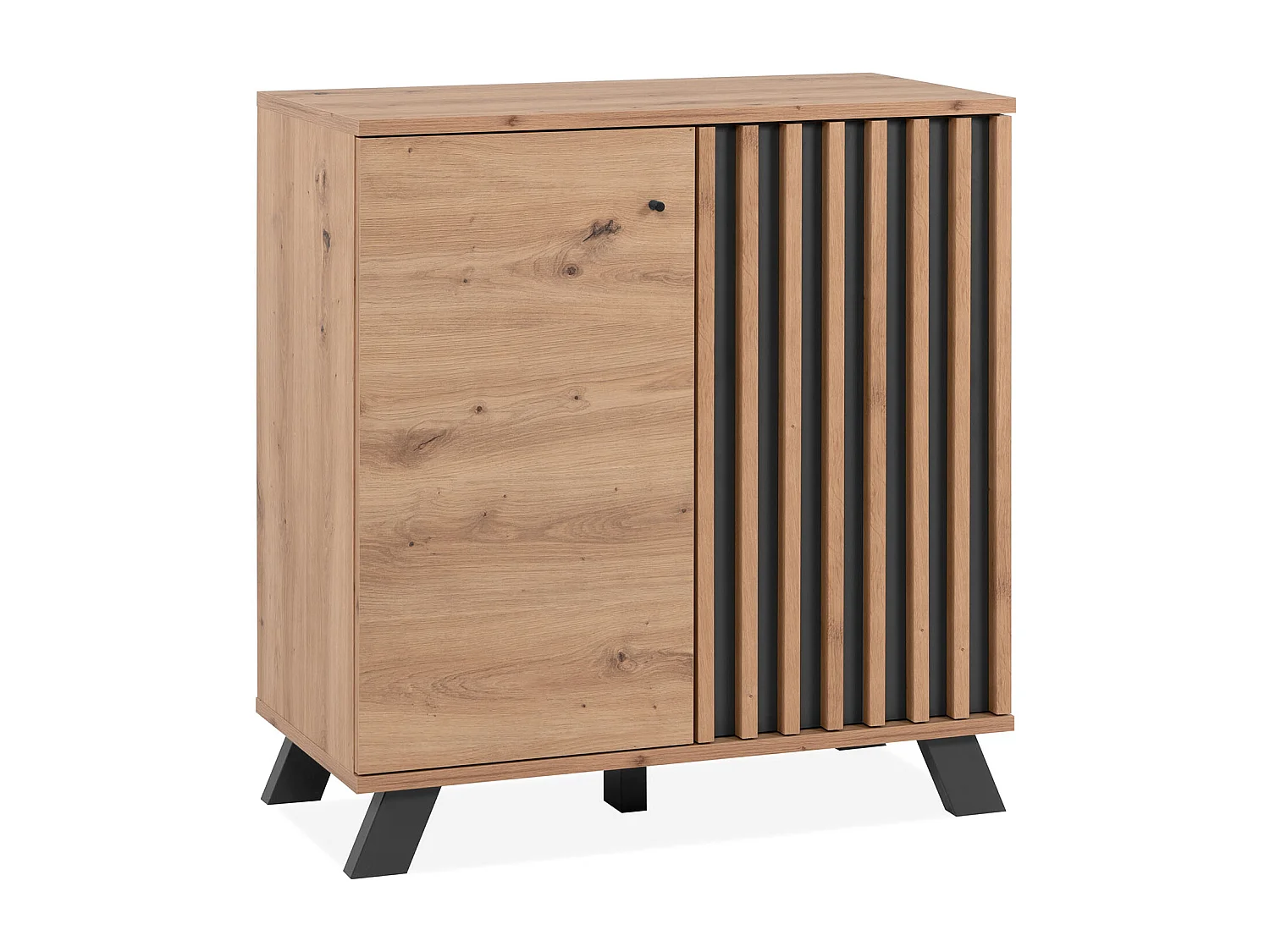 Sideboard 80x85x40 cm Eiche Industrieller Look