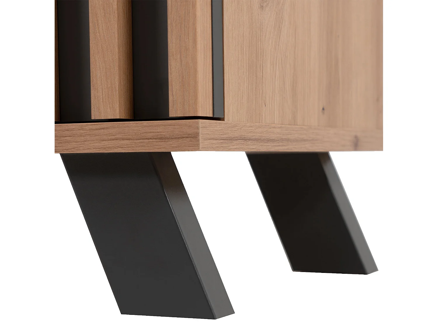 Sideboard 80x85x40 cm Eiche Industrieller Look