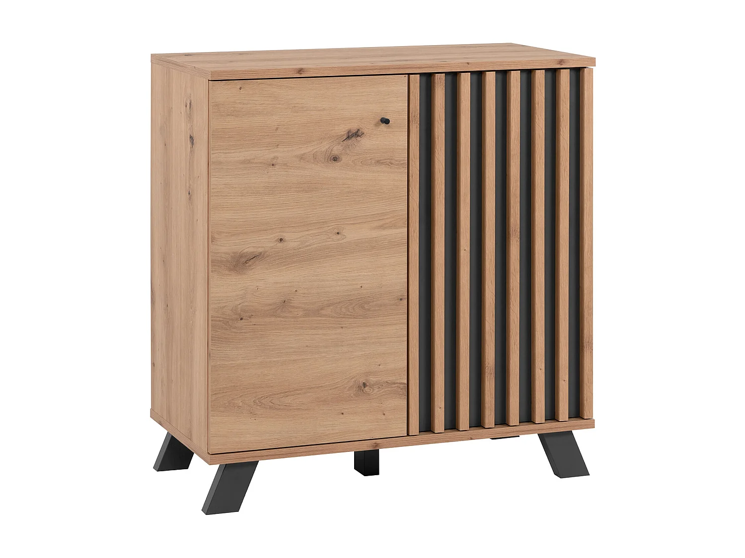 Sideboard 80x85x40 cm Eiche Industrieller Look