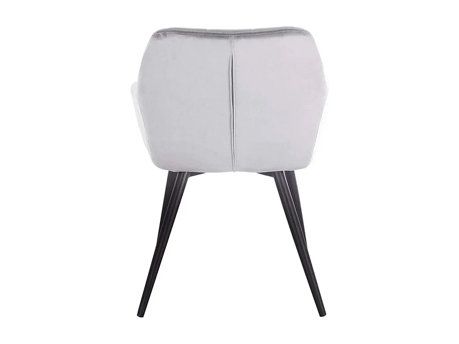 Pack de 2 sillas de 82x61x57 cm tapizadas en terciopelo en color gris Freya