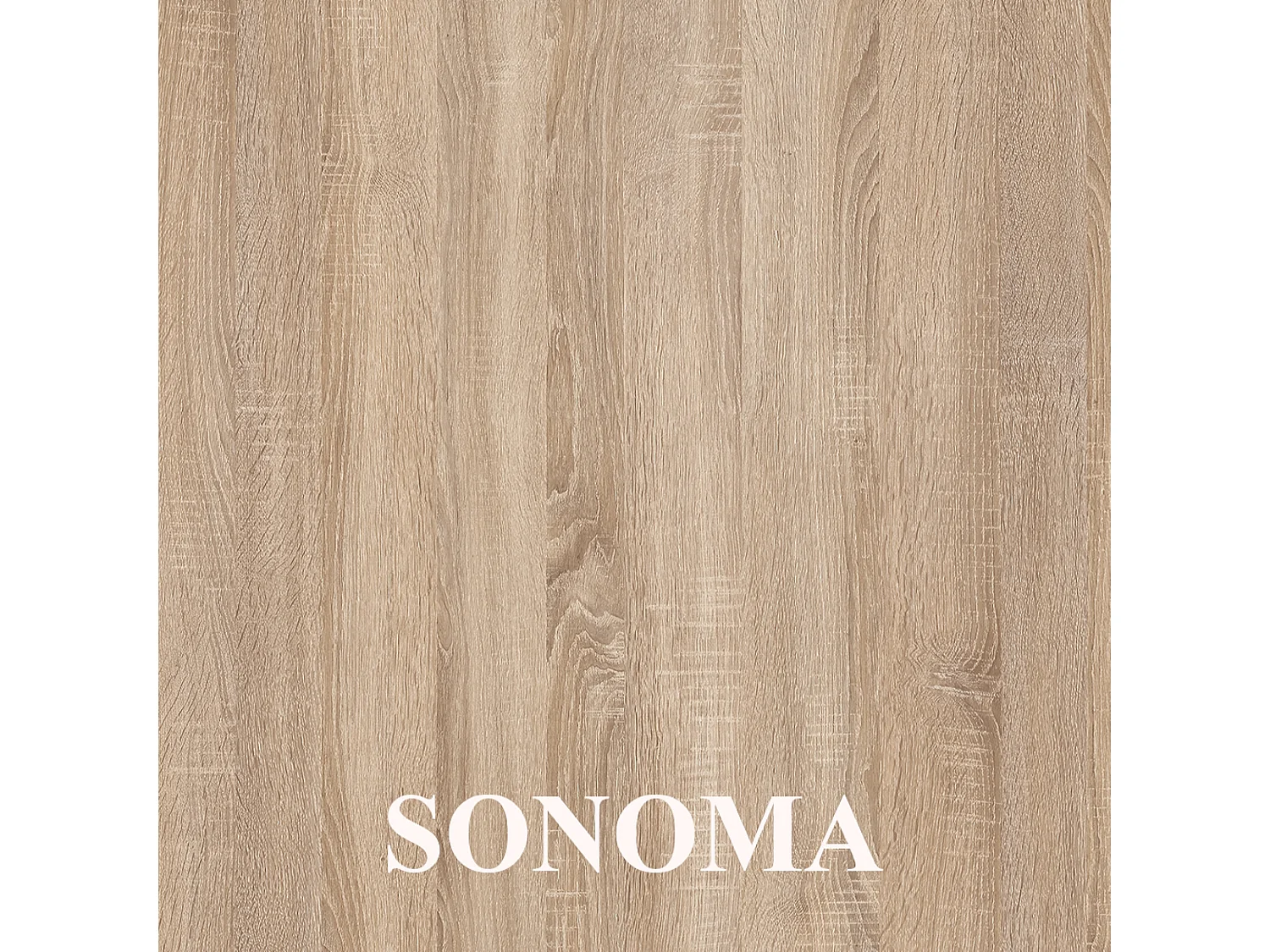 Table de salle à manger rectangulaire CLASSIC, table extensible, dimensions : 170-250X90X78 cm, couleur : SONOMA, avec pieds en bois de couleur blanche