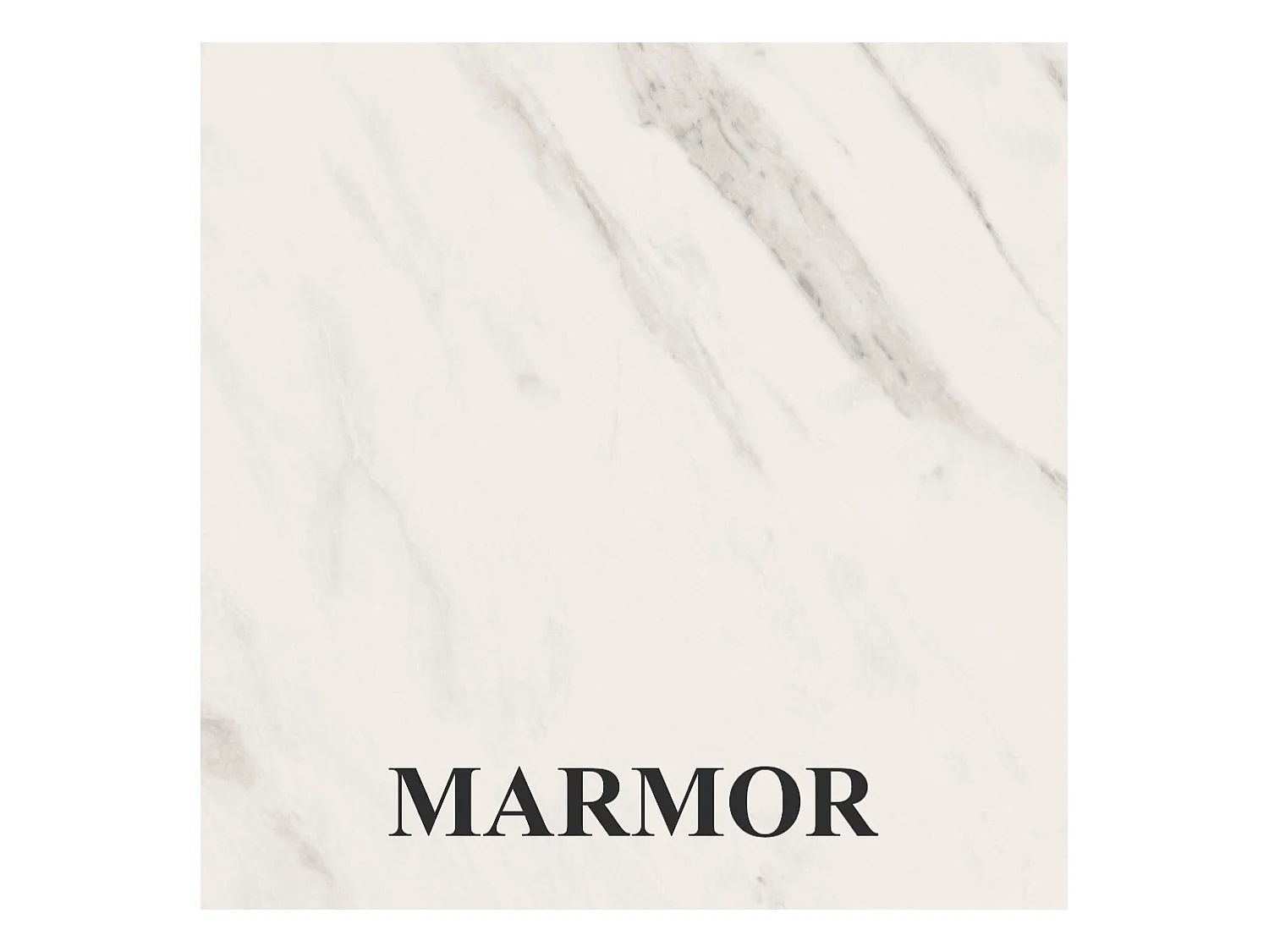 Table de salle à manger rectangulaire CLASSIC, table extensible, dimensions : 160-210X90X78 cm, couleur : MARMUR, avec pieds en bois de couleur blanche