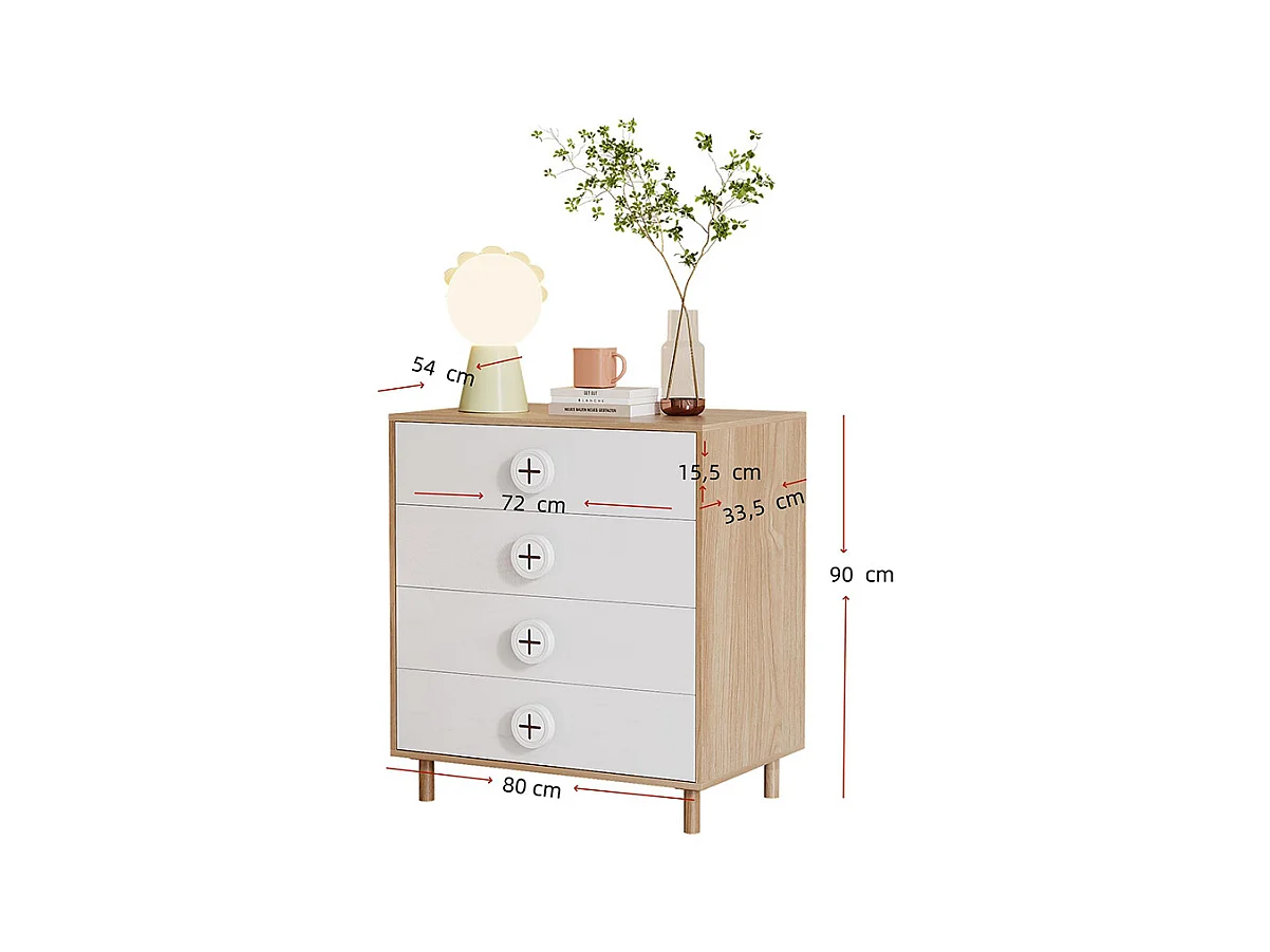 Armoire combinée armoire commode ensemble chambre combinaison table chevet panneaux laqués blanc