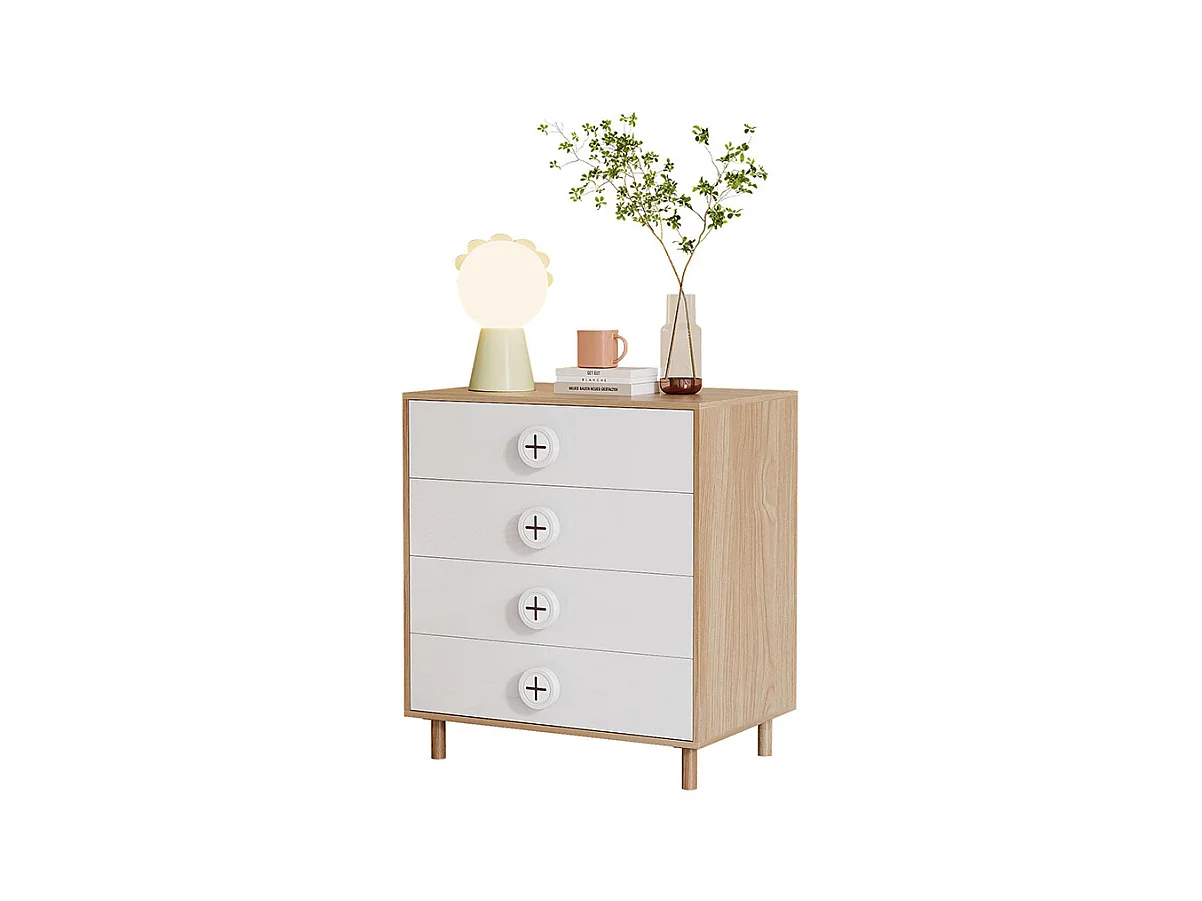 Armoire combinée armoire commode ensemble chambre combinaison table chevet panneaux laqués blanc