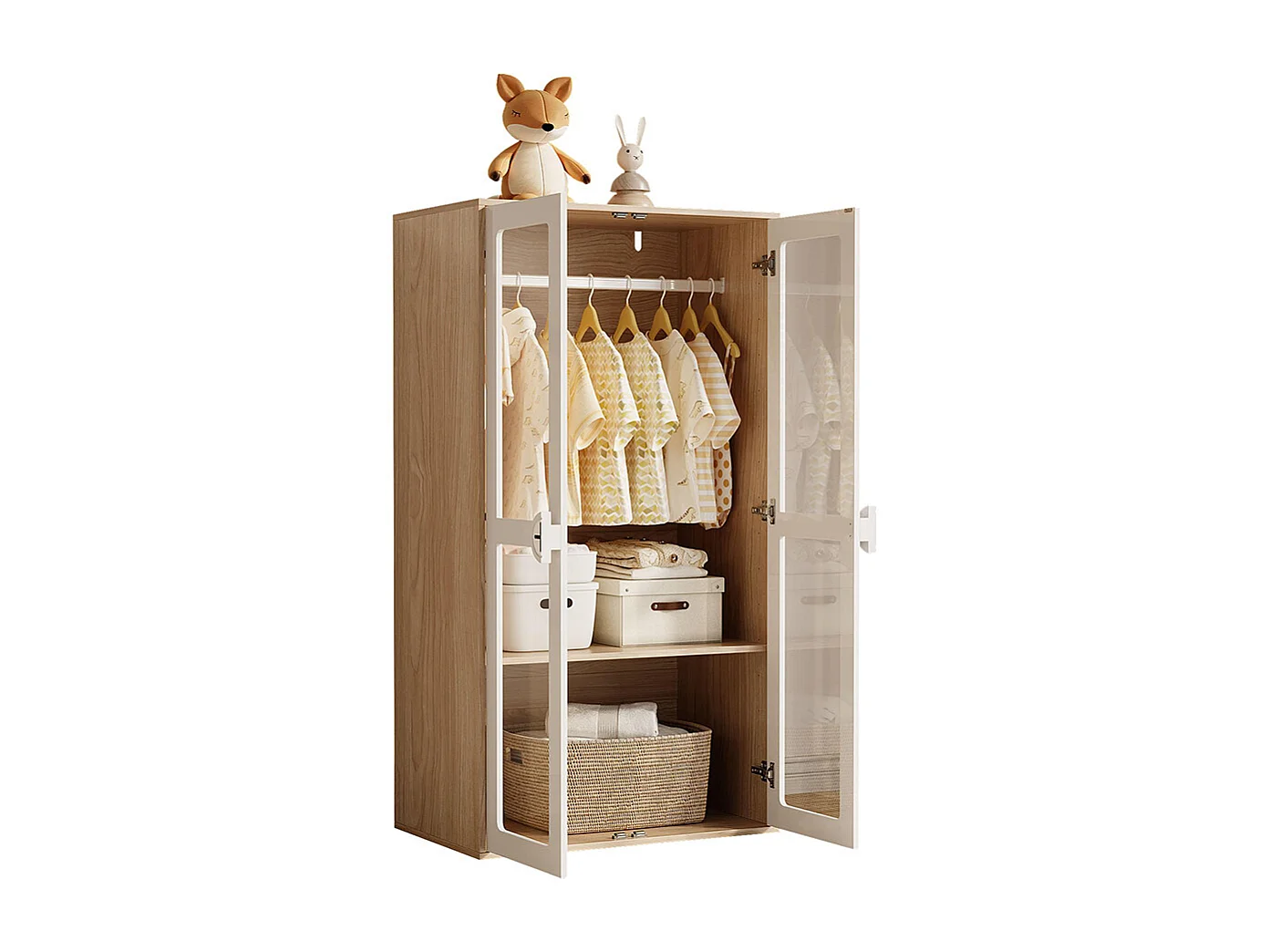 Armoire combinée armoire commode ensemble chambre combinaison table chevet panneaux laqués blanc
