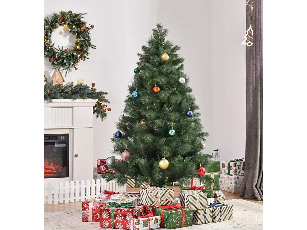 Weihnachtsbaum Ø90 x 180 cm, künstliche Tanne,Christbaum künstlicher Weihnachtsbaum Grün