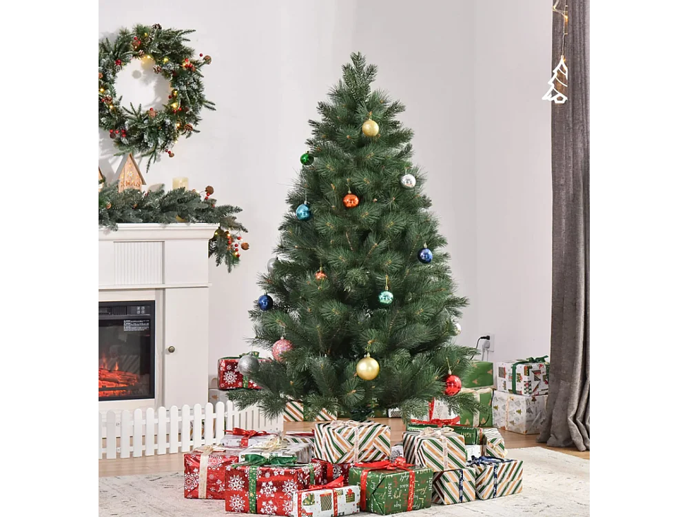 Weihnachtsbaum Ø90 x 180 cm, künstliche Tanne,Christbaum künstlicher Weihnachtsbaum Grün