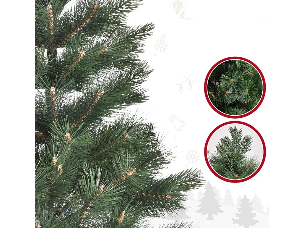 Weihnachtsbaum Ø90 x 180 cm, künstliche Tanne,Christbaum künstlicher Weihnachtsbaum Grün